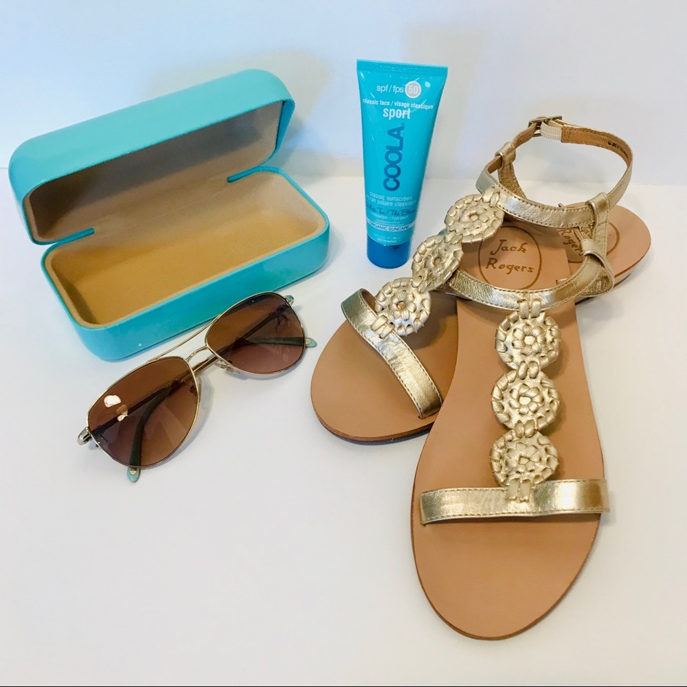 🆕 Jack Rogers Wedge Sandal - Gold